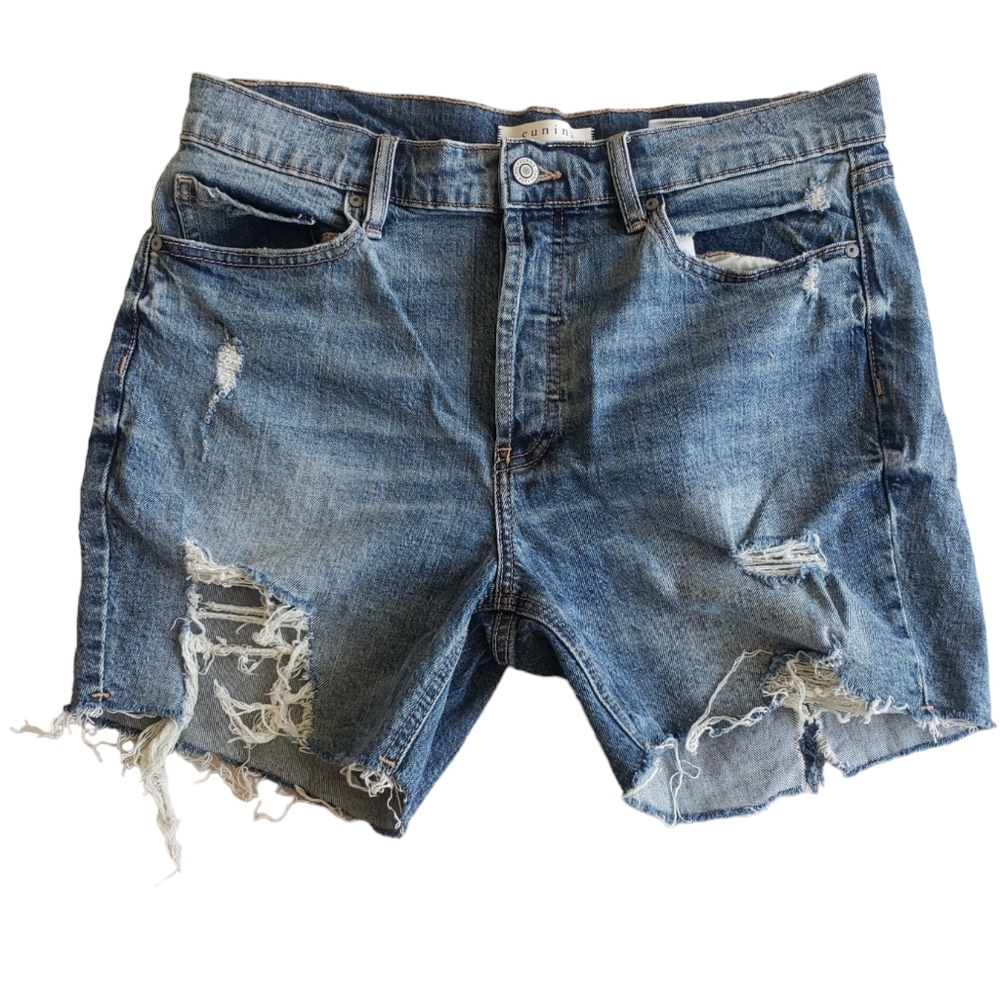 Eunina. Shorts. High Rise. Size Large. Distressed